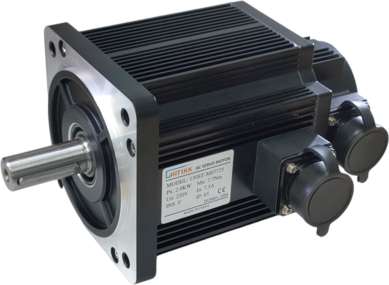 AC Servo Motor Hitekk, 130HS-M07725, 2kW, 220 VAC, encoder 2500 ppm